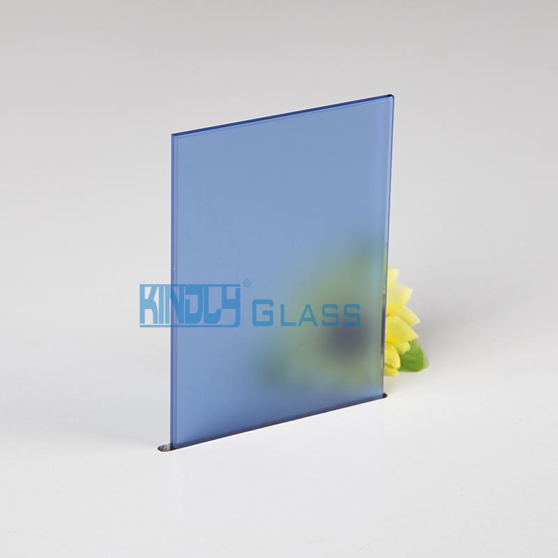 Vidrio grabado al ácido azul oscuro sin huella digital 4-8 mm